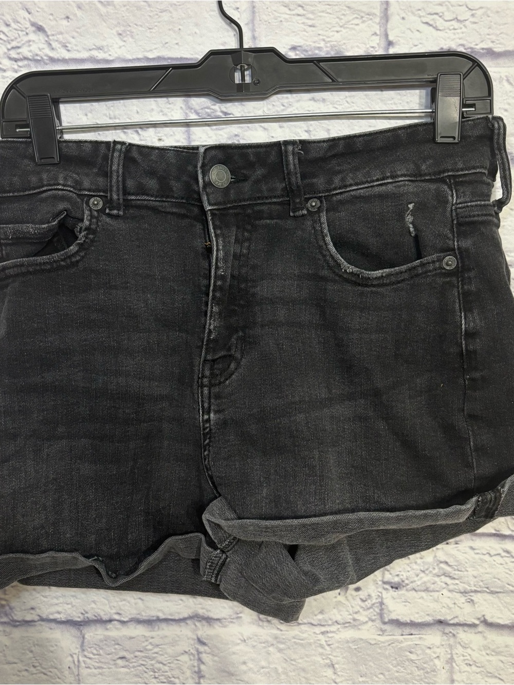 True Craft Black Denim Jean Shorts